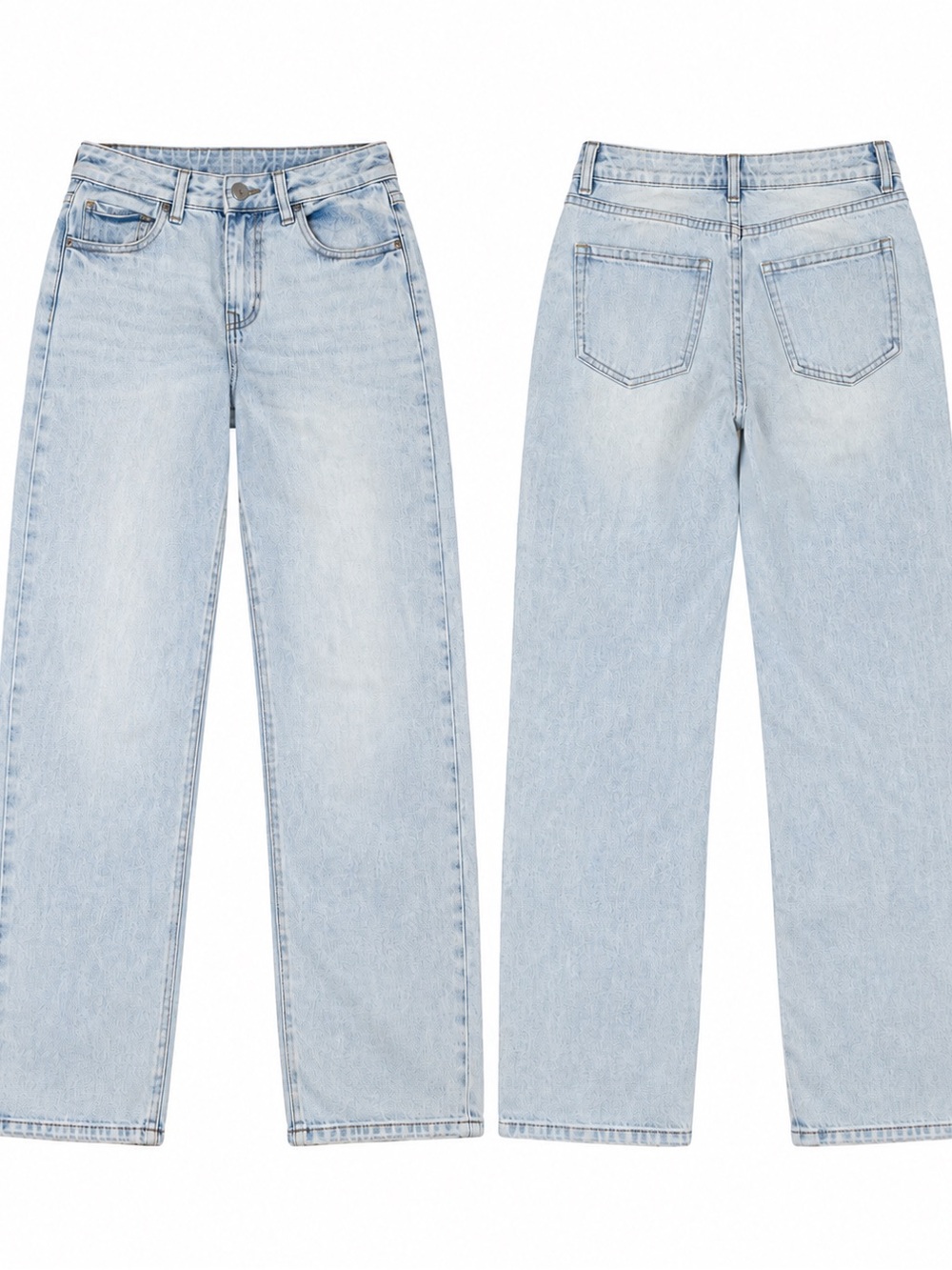 Refuge Slouchy Light-Wash Denim